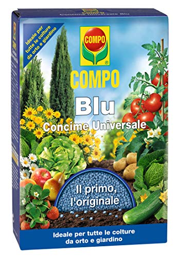 COMPO Blu, Concime Granulare Universale, Fertilizzante per Tutte le Colture da Orto e Giardino, 1 kg