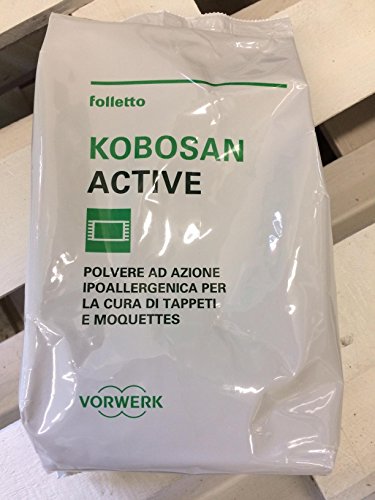 Vorwerk Kobosan Active Originale Vorwerk Folletto Polvere Per La Cura Tappeti E Moquettes, 500 Grammo