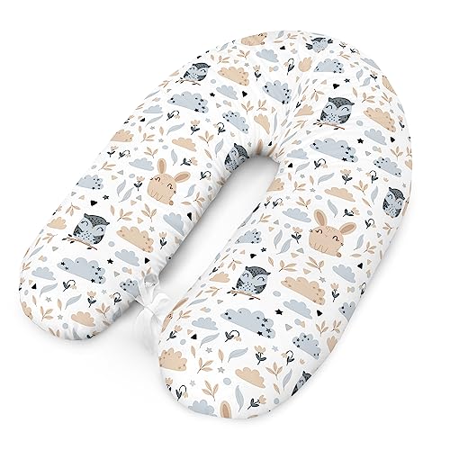 Amilian Cuscino Allattamento e Gravidanza - Cuscino Gravidanza per Dormire - Supporto per Allattamento e Comfort durante la Gravidanza - Body Pillow